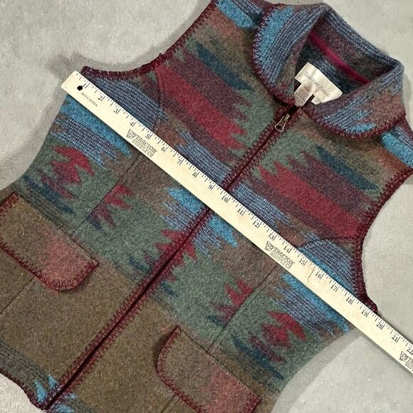 Territory Ahead Women's Size Small Wool Blend Vest Full Zip Collar Earth Nature - Picture 6 of 9